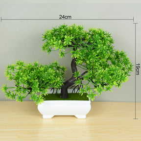 Plantas artificiais bonsai pequeno vaso de árvore planta falsa flores ornamentos em vaso para casa decoração de mesa do quarto decoração do jardim do hotel