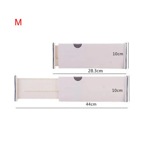 Divisor de gaveta em t ajustável, divisores de organização doméstica, suporte de partição de plástico branco, divisores de gaveta retráteis criativos