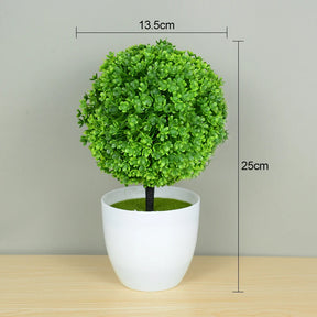 Plantas artificiais bonsai pequeno vaso de árvore planta falsa flores ornamentos em vaso para casa decoração de mesa do quarto decoração do jardim do hotel