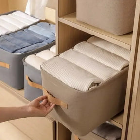 1pc dobrável roupas e itens diversos caixa de armazenamento com estrutura de aço organização e armazenamento do guarda-roupa