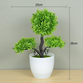 Plantas artificiais bonsai pequeno vaso de árvore planta falsa flores ornamentos em vaso para casa decoração de mesa do quarto decoração do jardim do hotel