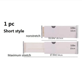 Divisor de gaveta em t ajustável, divisores de organização doméstica, suporte de partição de plástico branco, divisores de gaveta retráteis criativos