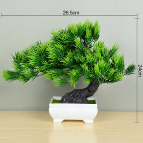 Plantas artificiais bonsai pequeno vaso de árvore planta falsa flores ornamentos em vaso para casa decoração de mesa do quarto decoração do jardim do hotel